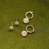 Apollo Sparkle Earring Stack 18ct Gold Plate