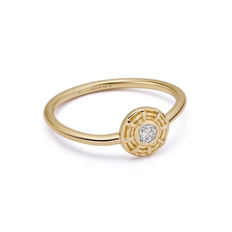 Apollo Sparkle Ring 18ct Gold Plate