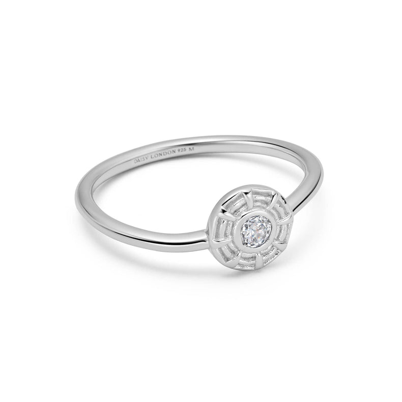 Apollo Sparkle Ring Sterling Silver