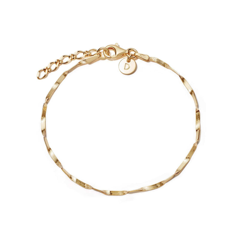 Astra Twisted Chain Bracelet 18ct Gold Plate recommended