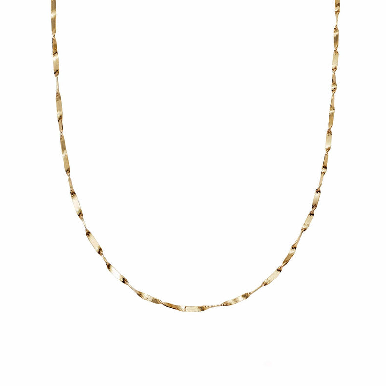 Astra Twisted Chain Necklace 18ct Gold Plate recommended