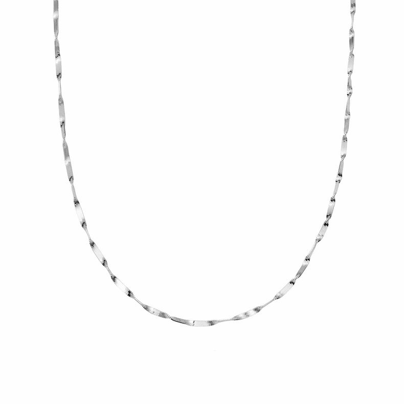 Astra Twisted Chain Necklace Sterling Silver recommended