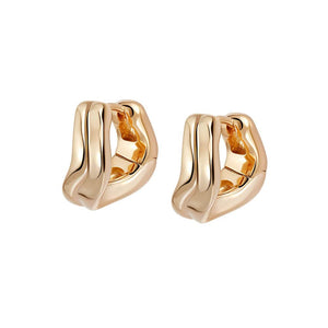 Banded Wave Huggie Earrings 18ct Gold Plate recommended