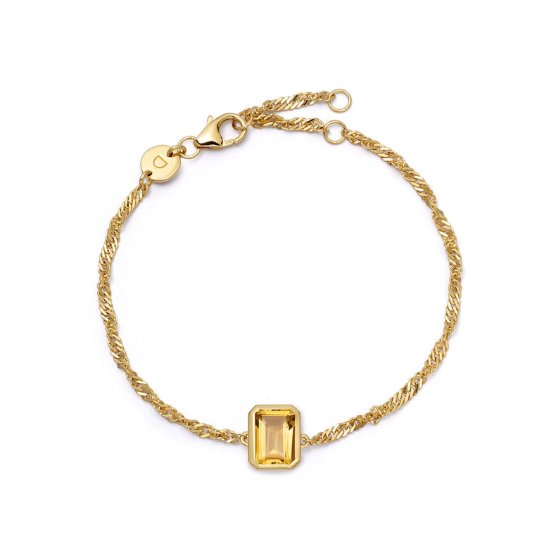 Birthstone Charm Bracelet 18ct Gold Plate recommended