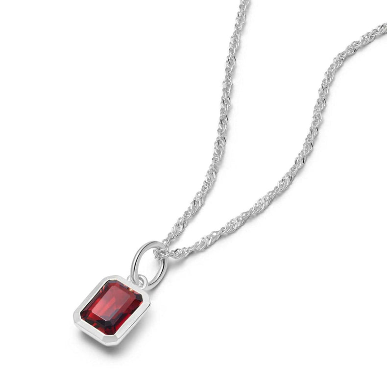 Birthstone Charm Necklace Sterling Silver recommended