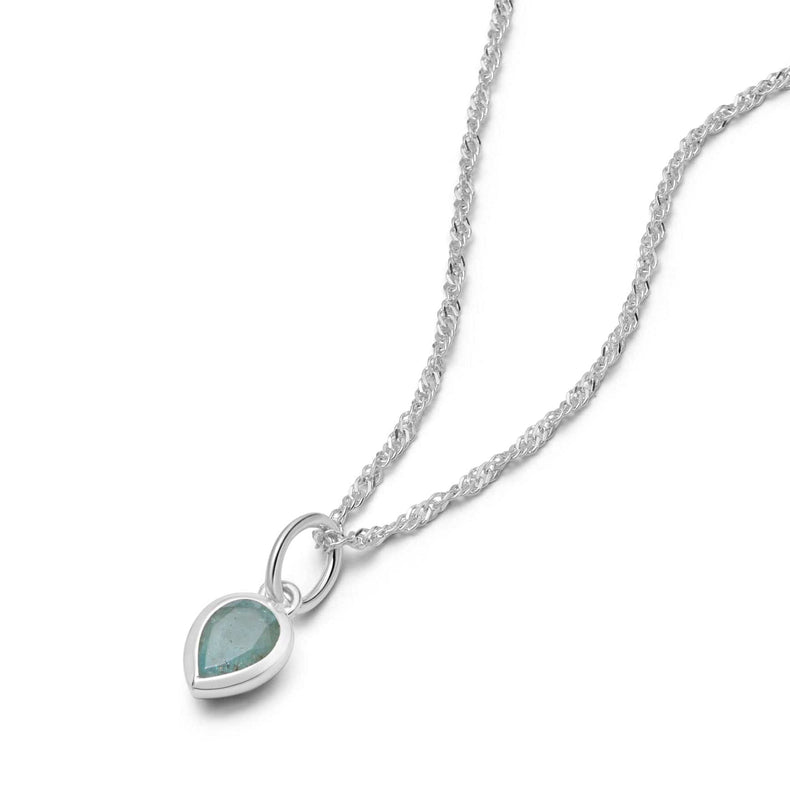 Birthstone Charm Necklace Sterling Silver recommended