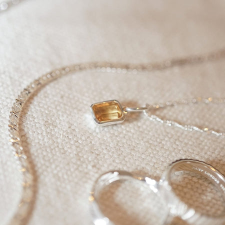 Birthstone Charm Necklace Sterling Silver recommended