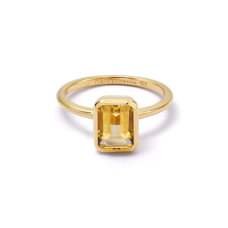 Birthstone Ring 18ct Gold Plate recommended
