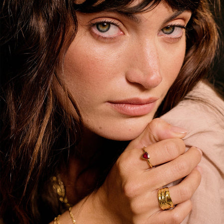 Birthstone Ring 18ct Gold Plate recommended