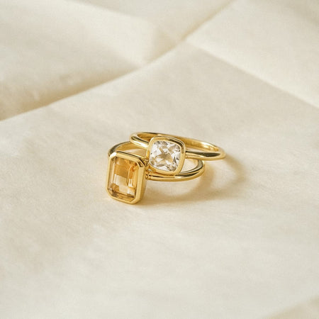 Birthstone Ring 18ct Gold Plate recommended