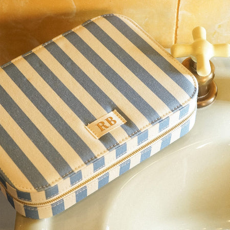 Blue Stripe Large Jewellery Case recommended