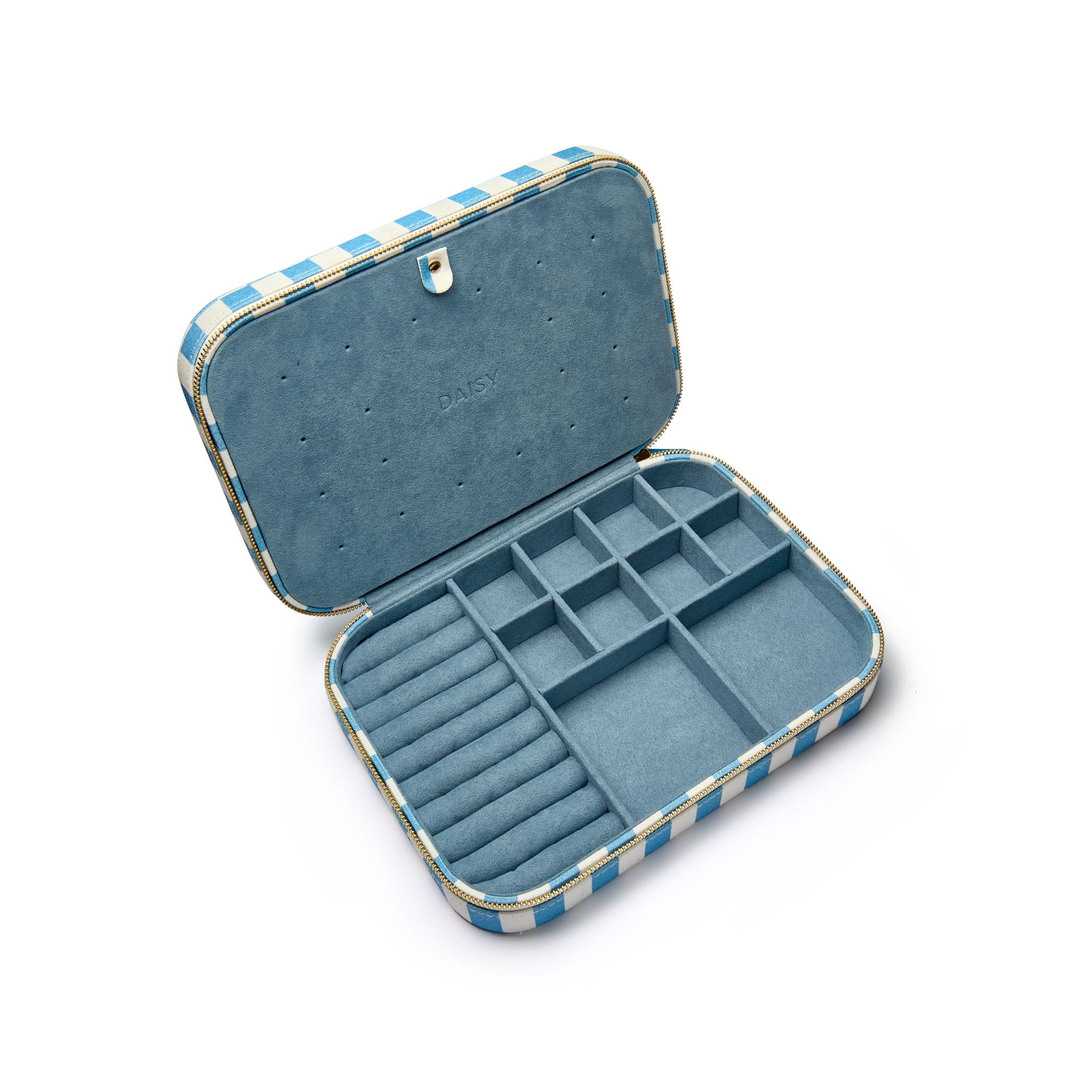 Blue Stripe Large Jewellery Box – Daisy London