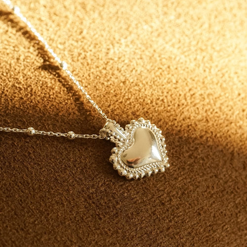 Bobble Heart Gift Set Sterling Silver