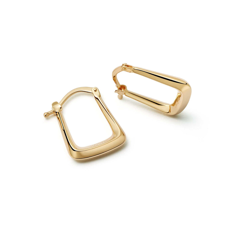 Bold Creole Hoop Earrings 18ct Gold Plate recommended