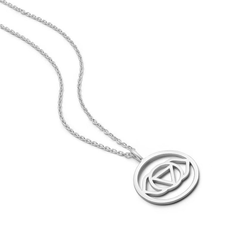 Base Chakra Short Silver Necklace Online Daisy London