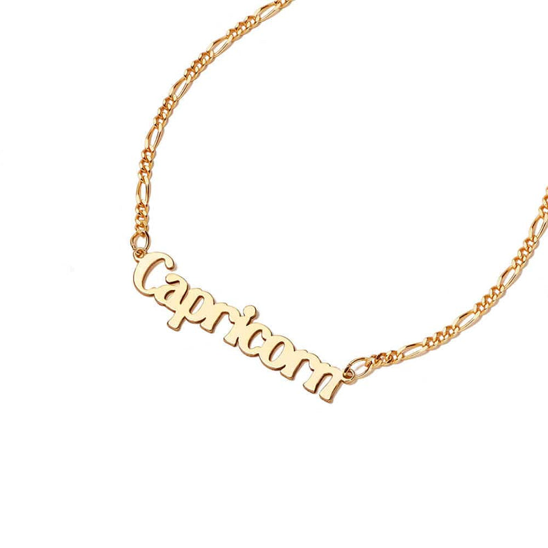 Capricorn Zodiac Necklace 18ct Gold Plate recommended