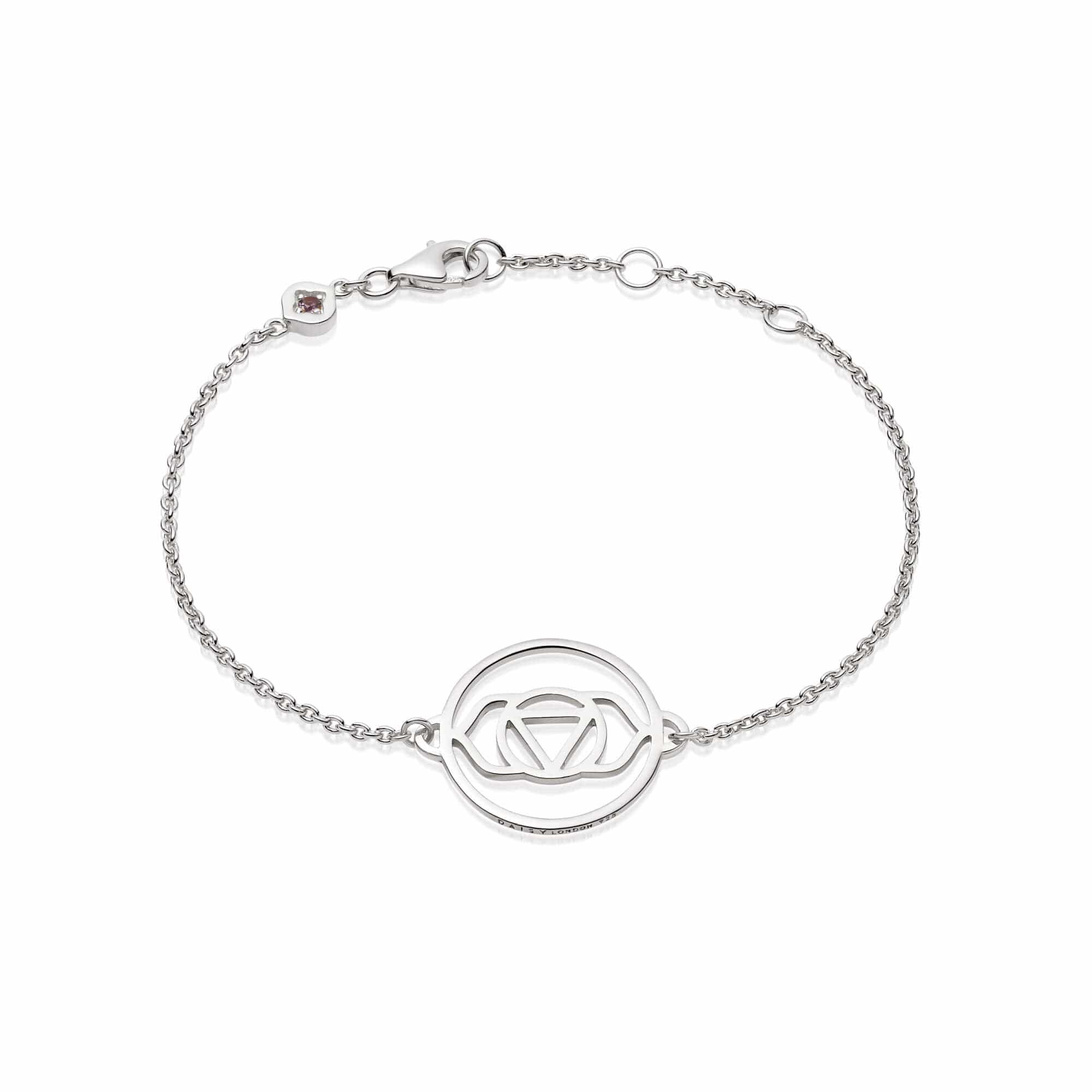 Bracciale Chakra In Argento 925 REDSUN, Con 7 Zirconi Colorati, Regolabile, In Confezione Regalo, Per Yoga E Benessere