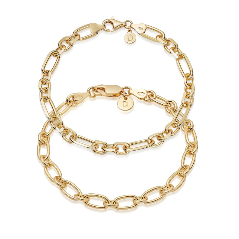 Chunky Bracelet Set 18ct Gold Plate recommended