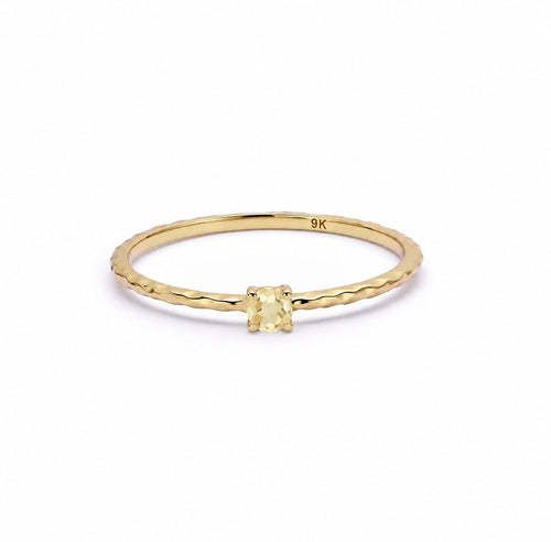 Citrine November Birthstone Ring 9ct Solid Gold