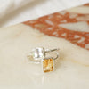 Citrine November Birthstone Ring Sterling Silver