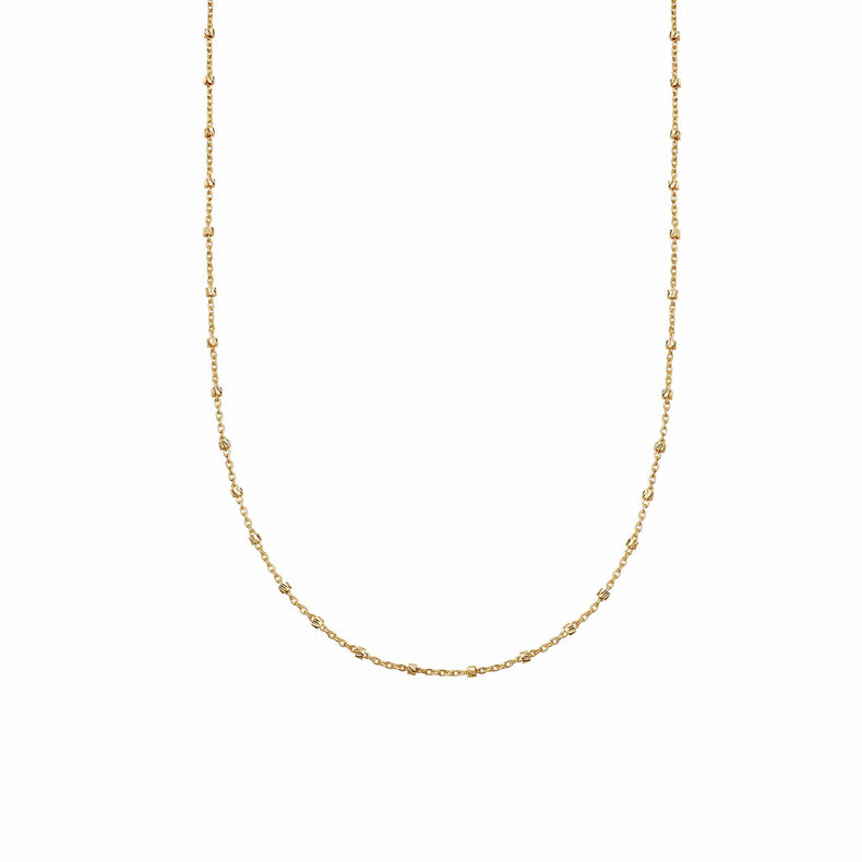 Cosmo Beaded Chain Necklace 18ct Gold Plate recommended