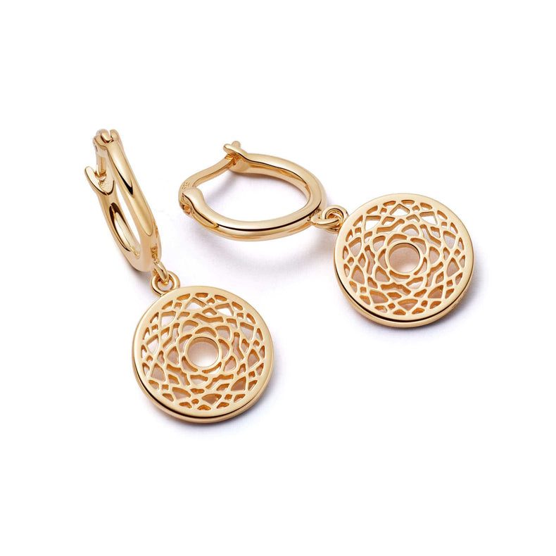 Crown Chakra Earrings 18ct Gold Plate recommended