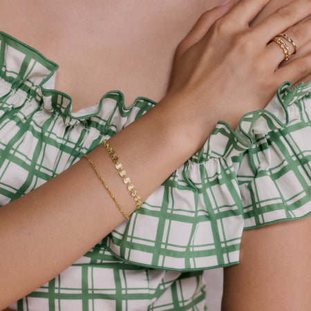 Curb Lightweight Chain Bracelet 18ct Gold Plate recommended