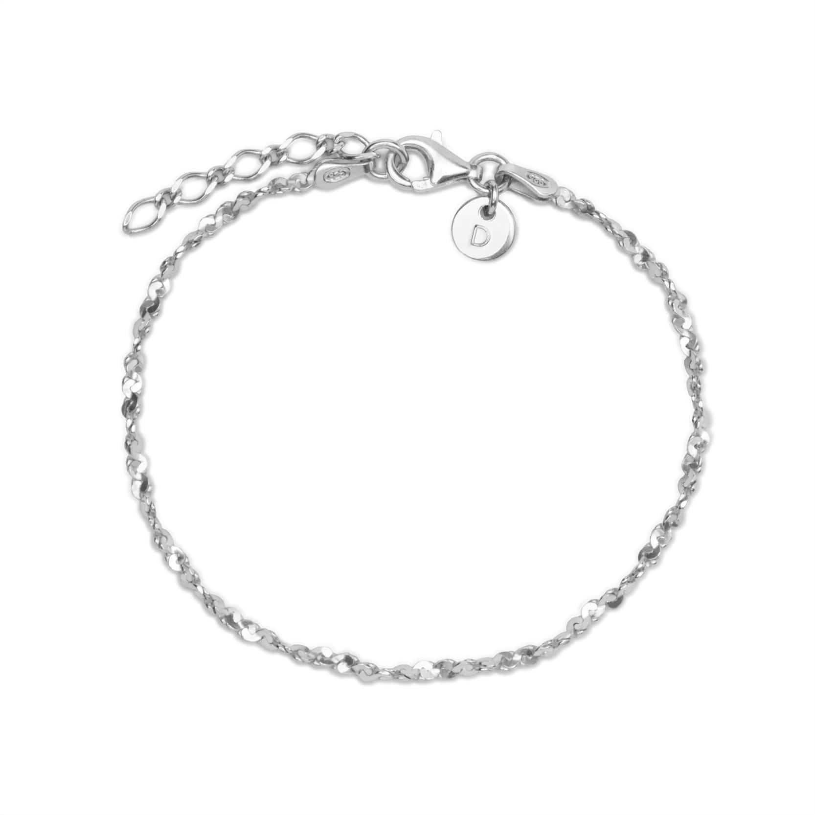 Curb Lightweight Chain Bracelet Sterling Silver