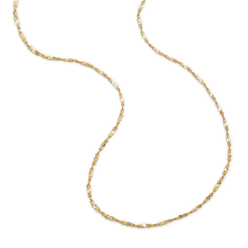 Curb Lighweight Chain Necklace 18ct Gold Plate recommended