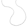 Curb Lighweight Chain Necklace Sterling Silver