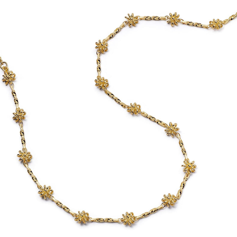 Daisy Chain Twist Necklace 18ct Gold Plate recommended