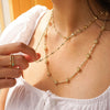Daisy Chain Twist Necklace 18ct Gold Plate