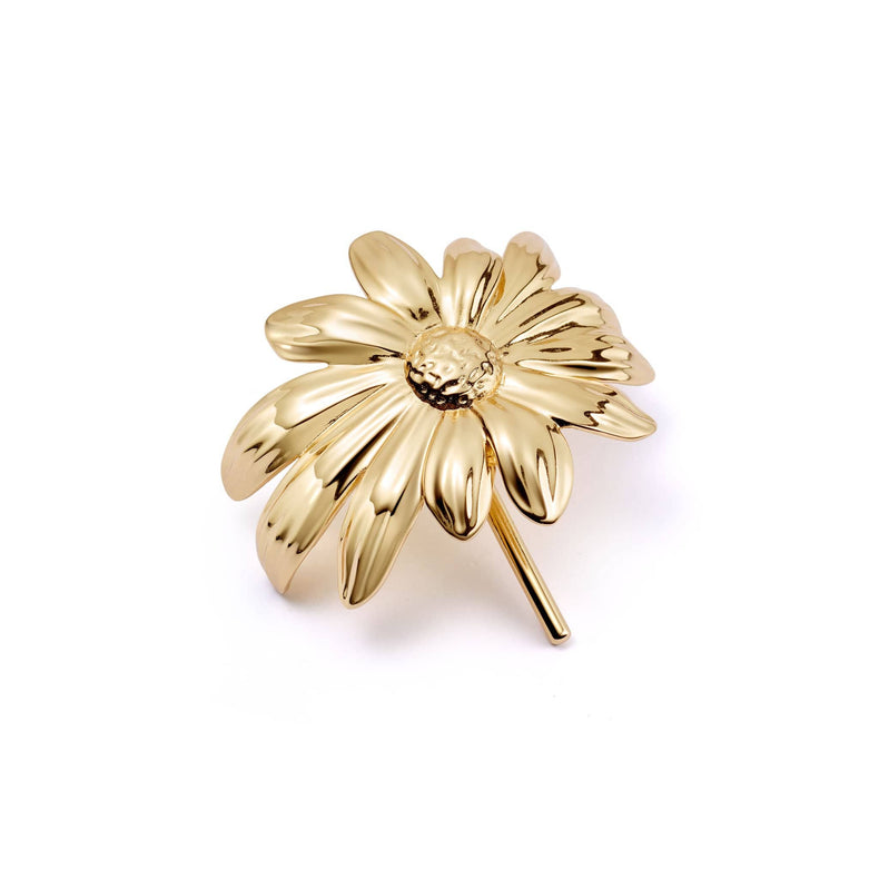 Daisy Hair Slide 18ct Gold Plate