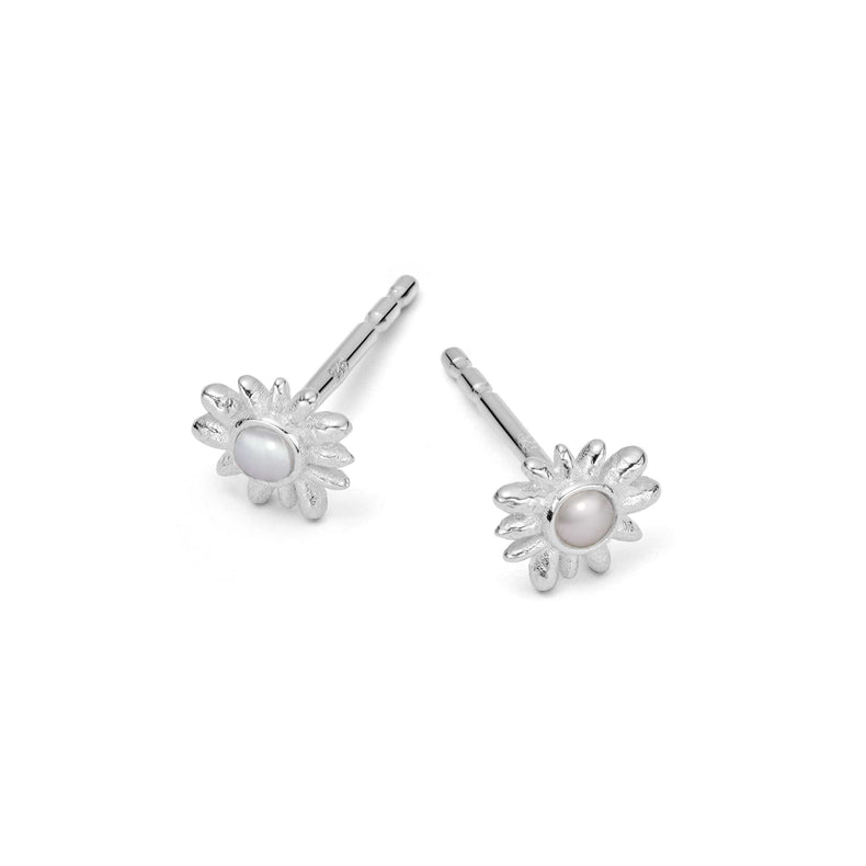 Daisy Mini Mother of Pearl Stud Earrings Sterling Silver recommended