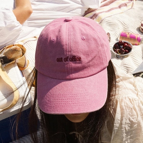 Daisy Pink 'Out Of Office' Cap