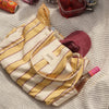 Daisy Striped Large Tote Bag