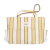 Daisy Striped Large Tote Bag