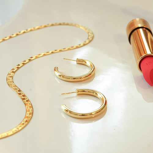 Double Bold Earring Stack 18ct Gold Plate