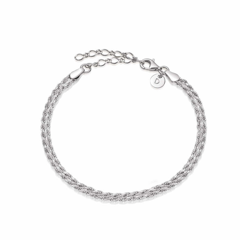 Black Seed Pearl Chain Bracelet Sterling Silver – Daisy London