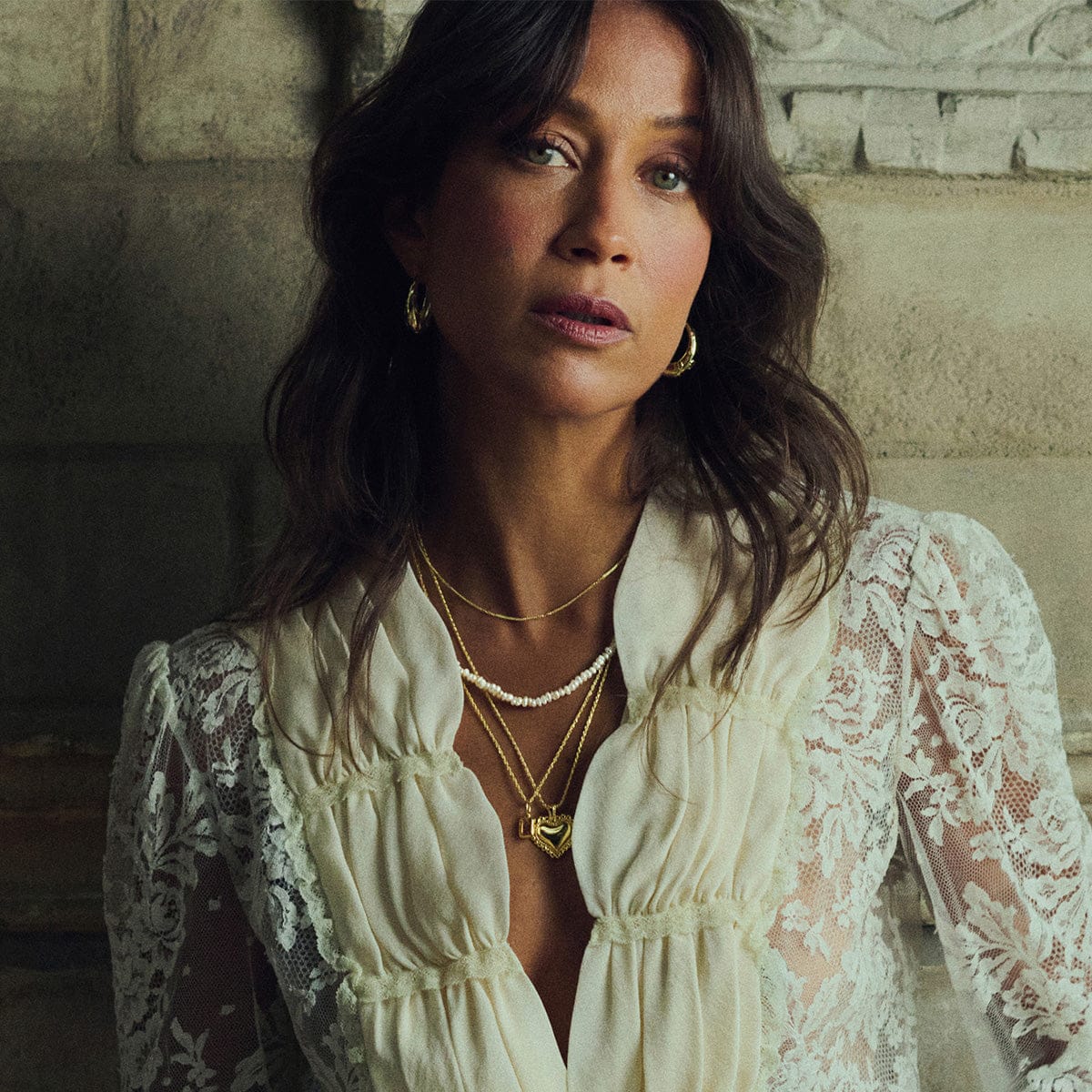 Engravable Bobble Heart Necklace 18ct Gold Plate