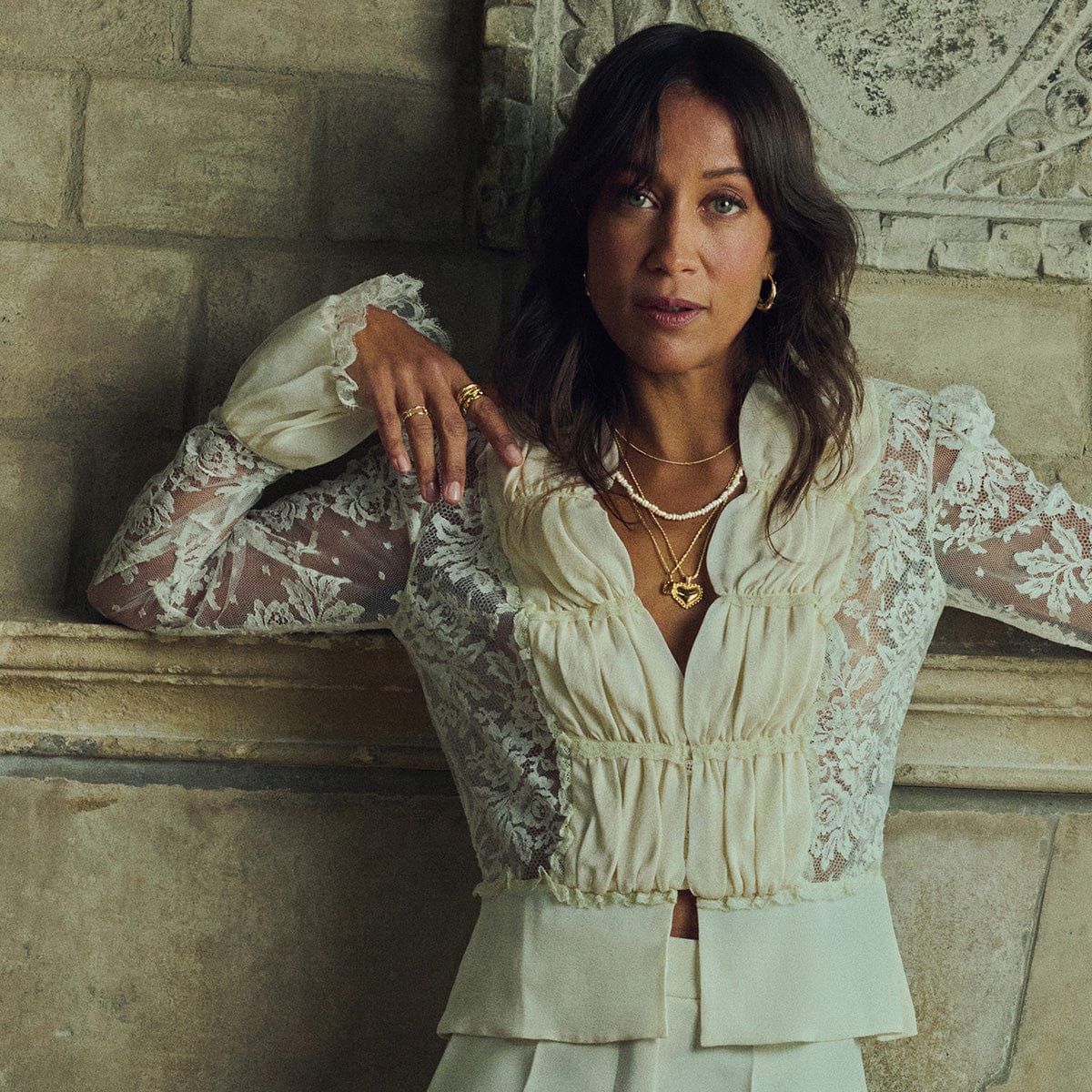 Engravable Bobble Heart Necklace 18ct Gold Plate