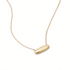 Engravable Pebble Necklace 9ct Solid Gold