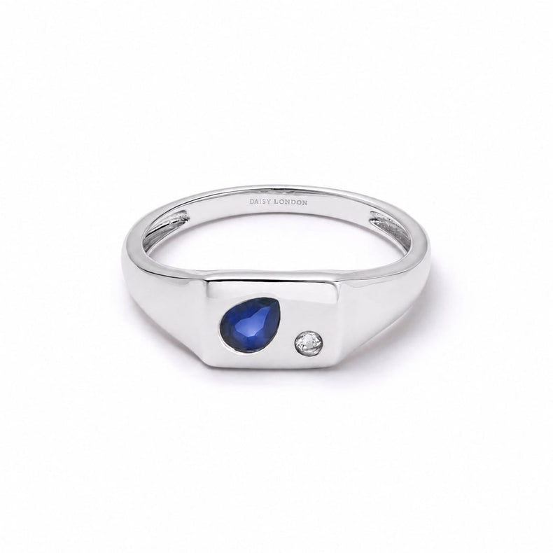 Estée Lalonde Birthstone Signet Ring Sterling Silver recommended