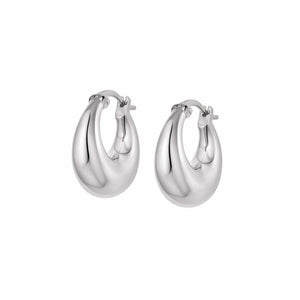 Estée Lalonde Bold Dome Huggie Earrings Sterling Silver recommended