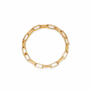 Estée Lalonde Box Chain Ring 18ct Gold Plate recommended