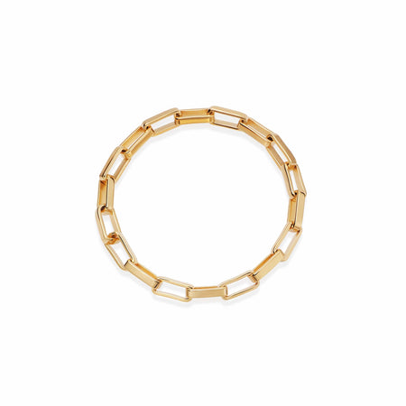 Estée Lalonde Box Chain Ring 18ct Gold Plate recommended