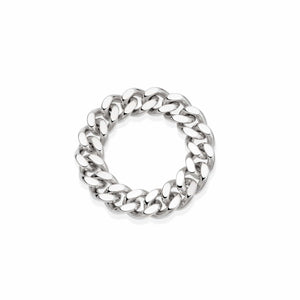 Estée Lalonde Chunky Curb Chain Ring Sterling Silver recommended