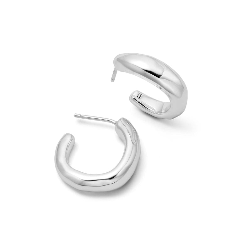 Estée Lalonde Chunky Organic Hoop Earrings Sterling Silver recommended