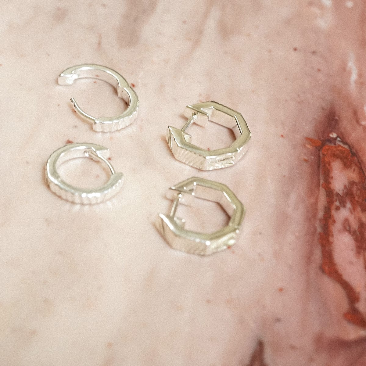 Estée Lalonde Double Huggie Earring Stack Sterling Silver