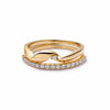 Estée Lalonde Fine Diamond Ring Stack 14ct Solid Gold